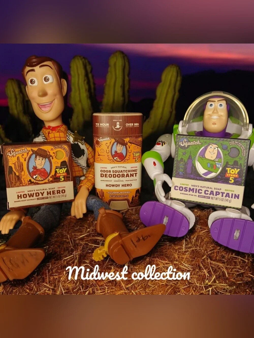 Dr Squatch toy story 5 bundle soap and deodorant *toys not included*
